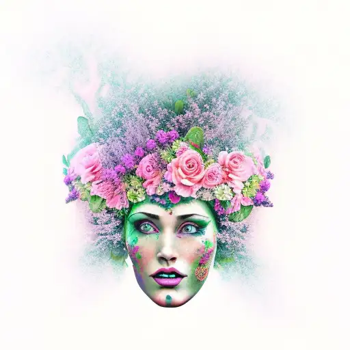 Floral Woman Goddess