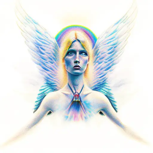 Angel Backward Looking To The Horizon