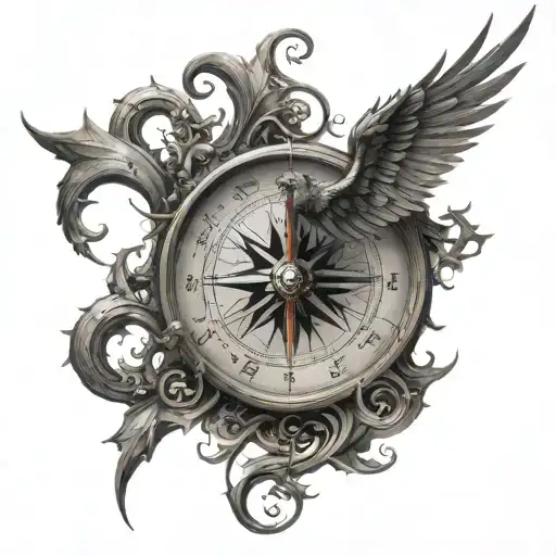 Compass Music Sheet In Transforming Metal Into A Phoenix