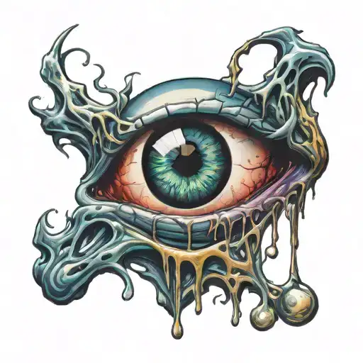 Creepy Dripping Eyeball