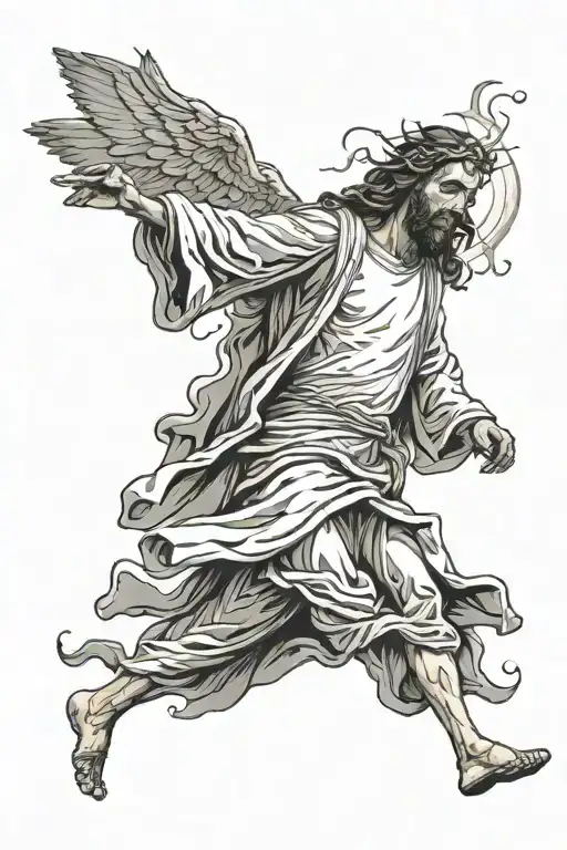 Jesus Walking