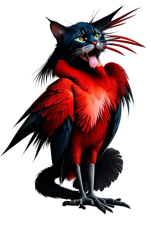 Vampire Crane With A Cife Cofar Cat