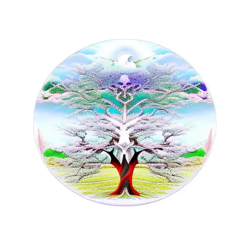 Tree Of Life Yin And Yang Mixed