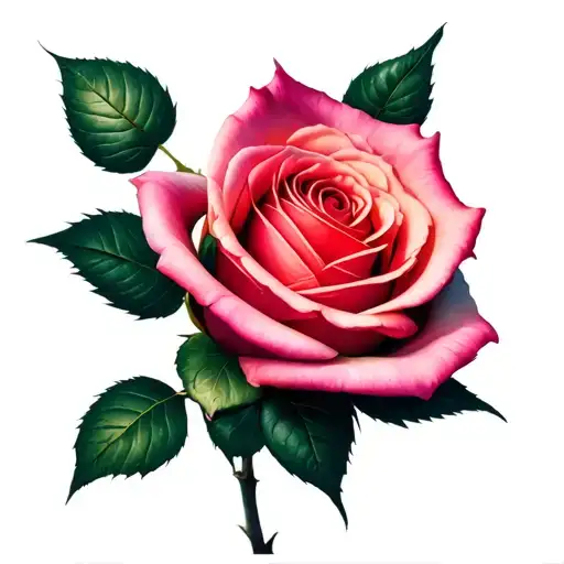 Rose Top Down View Though Camera Lens