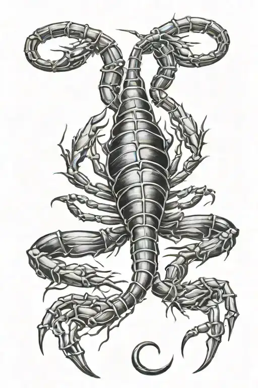 Black Girl Scorpion Intertwined