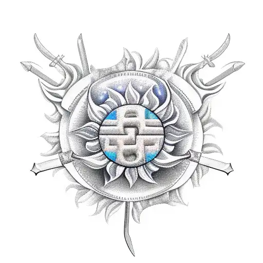 Taurus Flowers Sword Sun