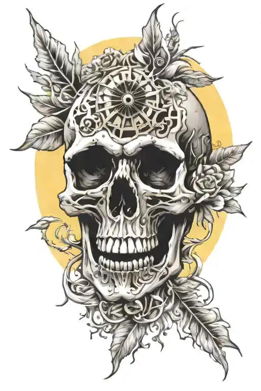 Skull Sun Rising