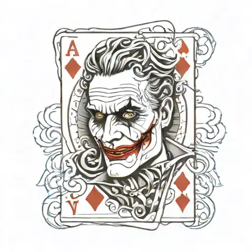 6 Of Card With Joker Card