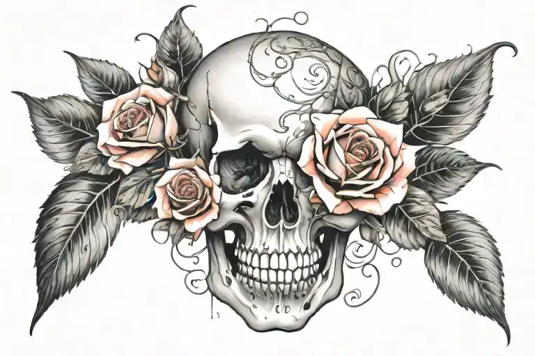 Skull Rose