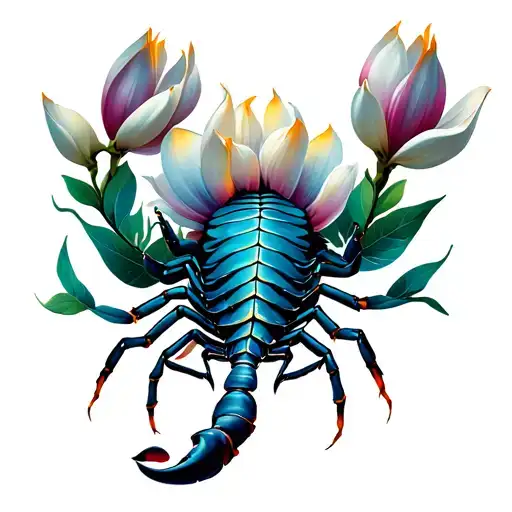Scorpion Fleur Magnolia Flower