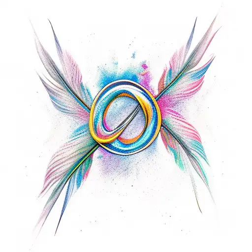 Motherhood Infinity Feather Courage Force