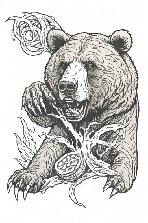 Grizzly Bear Tearing Up Gluten