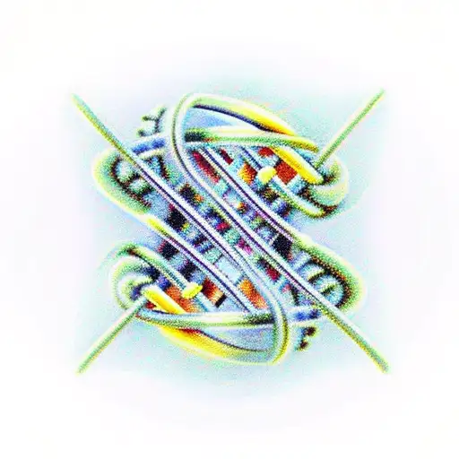 Dna Coil In Shape Fo An Hourglass