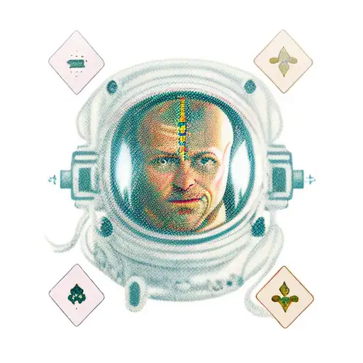 The Fool Tarot Card But With An Astronaut