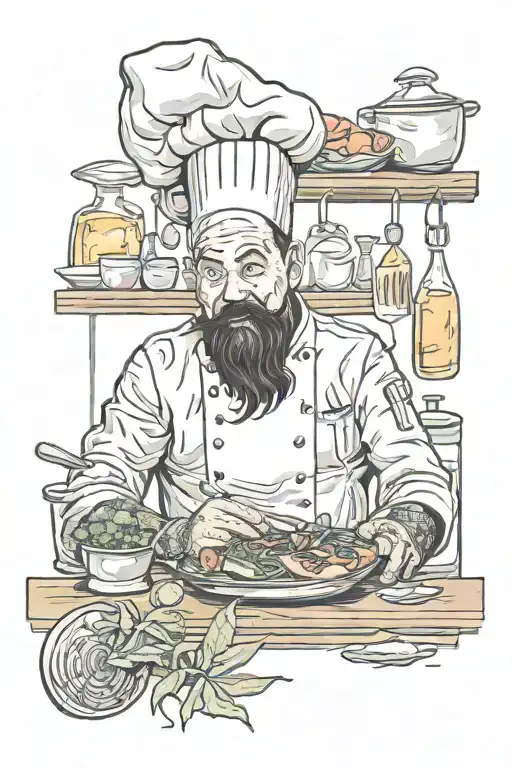 I Want A Simple Yet Meaningful Tattoo Featuring A Chef's Life