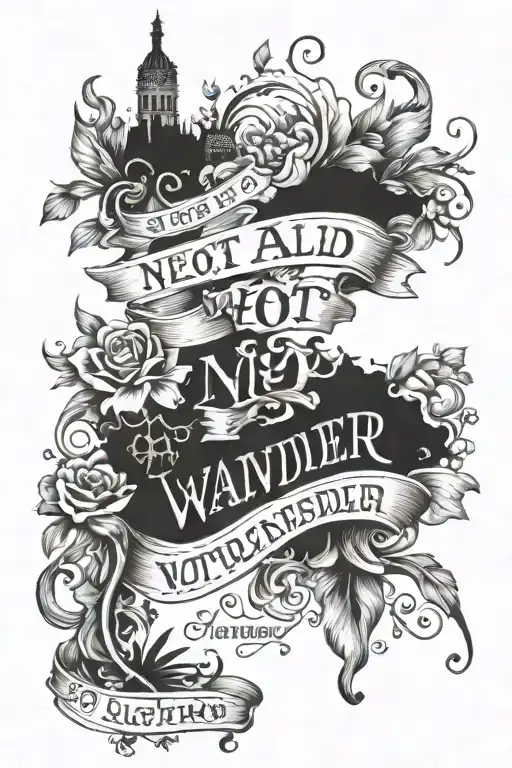 French Quote 'Not All Who Wander