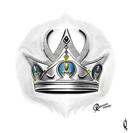 Queen's Crown And Superman Logo