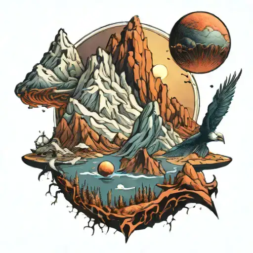 War Space Family Mountains