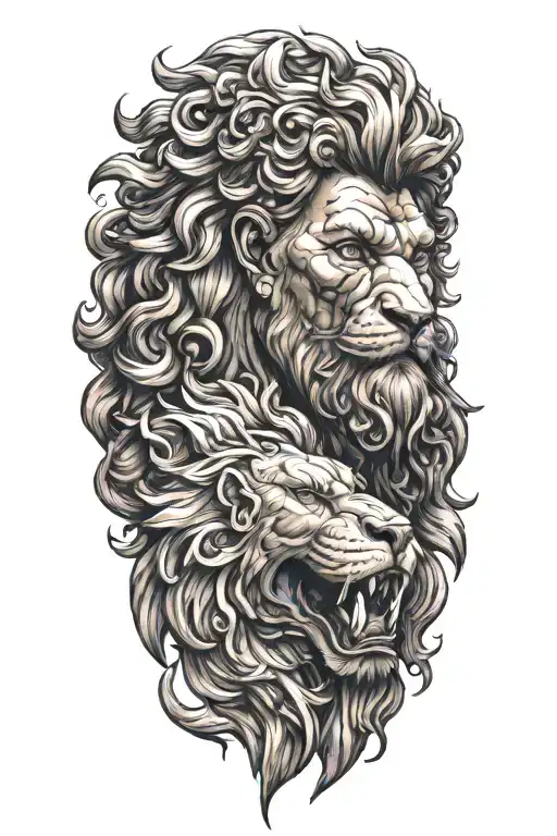 Hercules With Lion Mane On