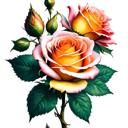 Picaflor With A Rose