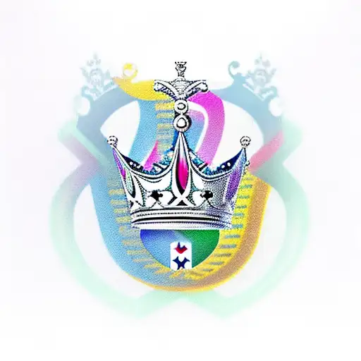 Crown With Initials Fbgm Above