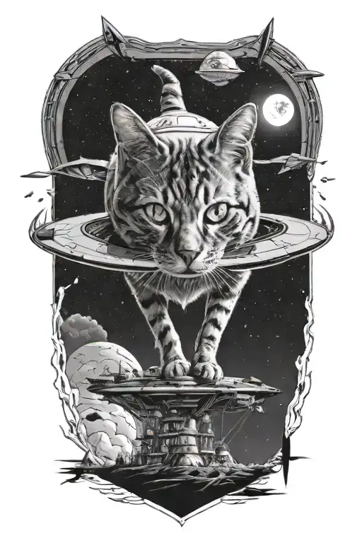 A Cat Abducted By Ufo