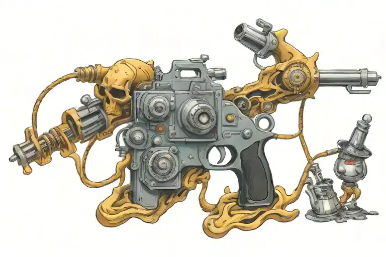 I Am A Tattoo Artist With A Tattoo Machine Gun