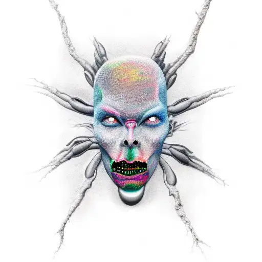 Half Delirious Face Half Ultra Mantis Black Face