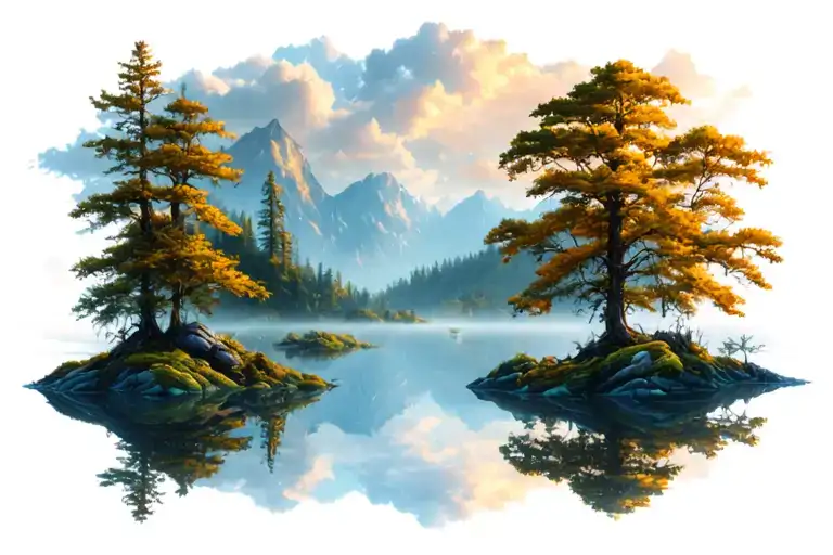 Mirrored Nature Landscape