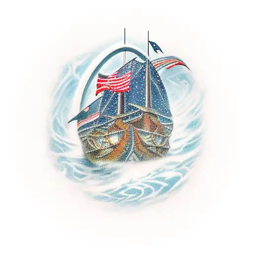 Viking Longship In Space