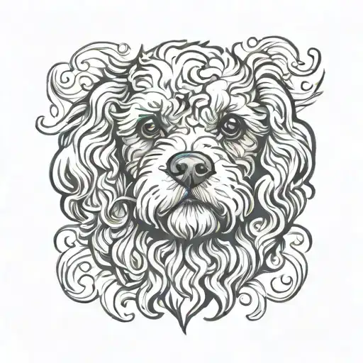 Cavapoo Dog Face
