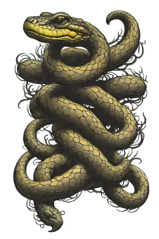 Kundalini Snake Wrapped