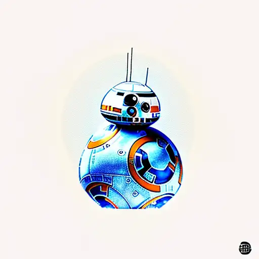 Bb-8 Robot From Star Wars With Motivation Quote