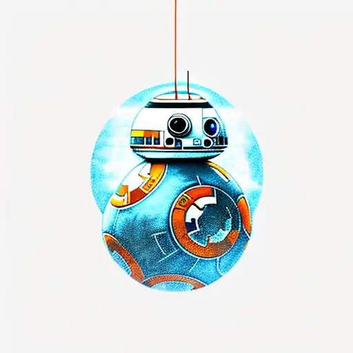 Bb-8 Robot From Star Wars With Motivation Text