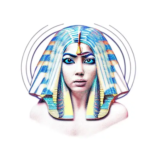 Girl With Long Hair Egyptian