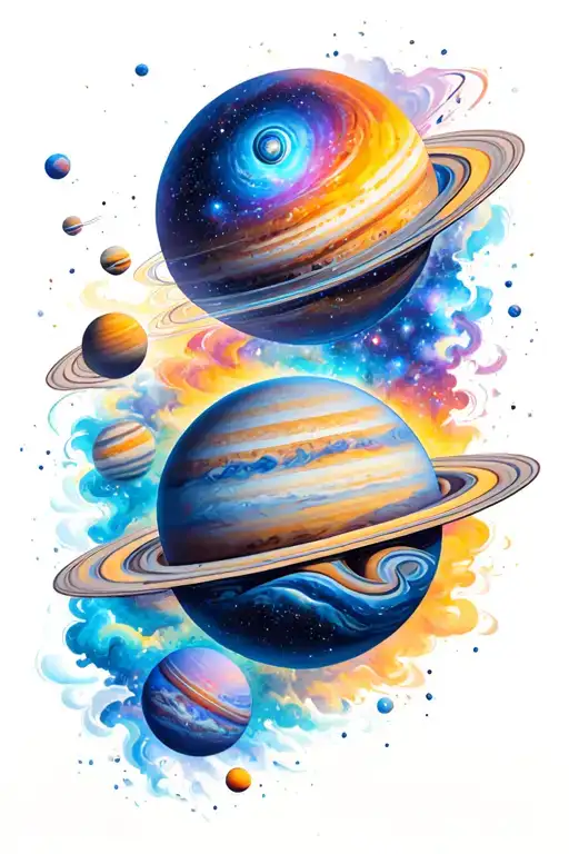 Galaxy Filled With Planets