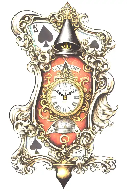 Trust No One Ace Of Spades Clock