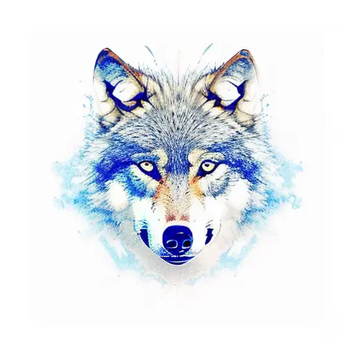Wolf With A Slight Blue Coloring