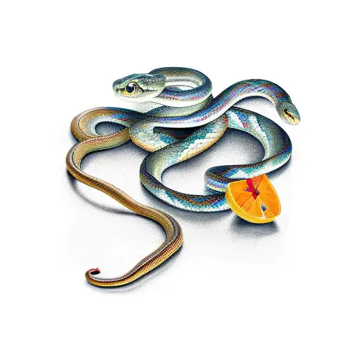 Snake & Bitten Apple