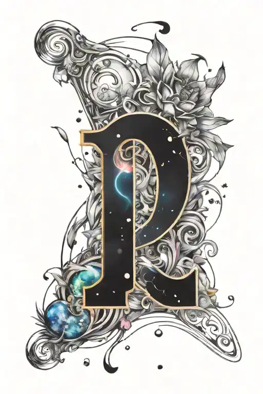 Galaxy With S And H Initials