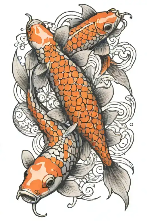 2 Baby Koi Fish