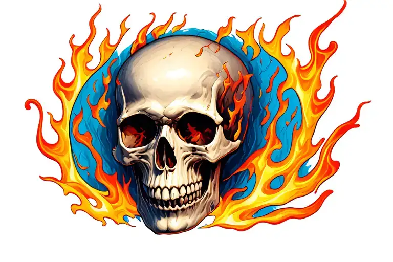 Skull In Flames