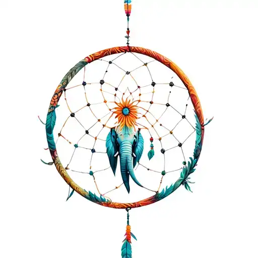 Elephant Circle Dreamcatcher