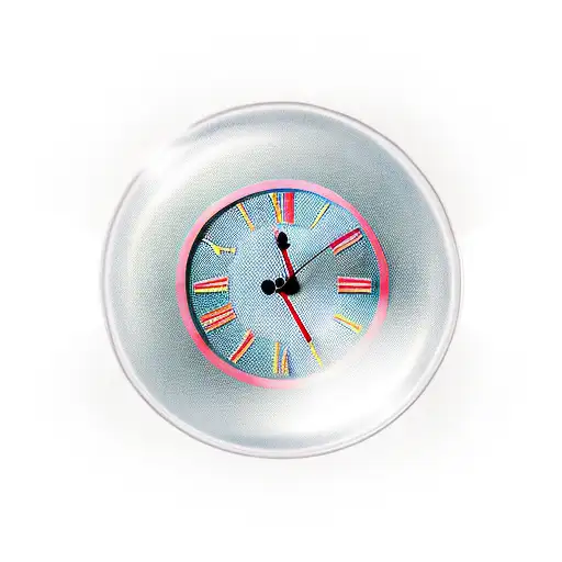 Clock Inside A Glass Bottle