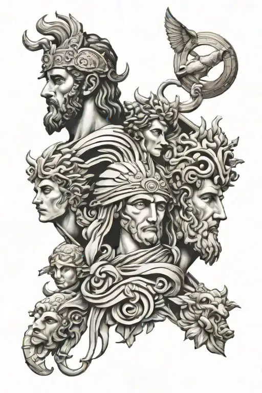 Roman Gods Symbolic Representation