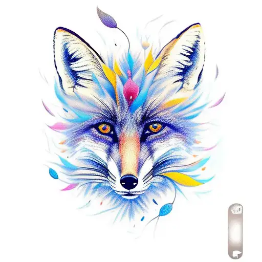 Fox With Cornflowers