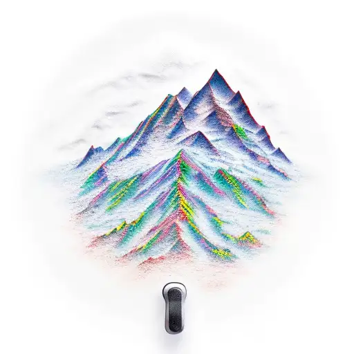 Weight Plates Forming A Mountain Range