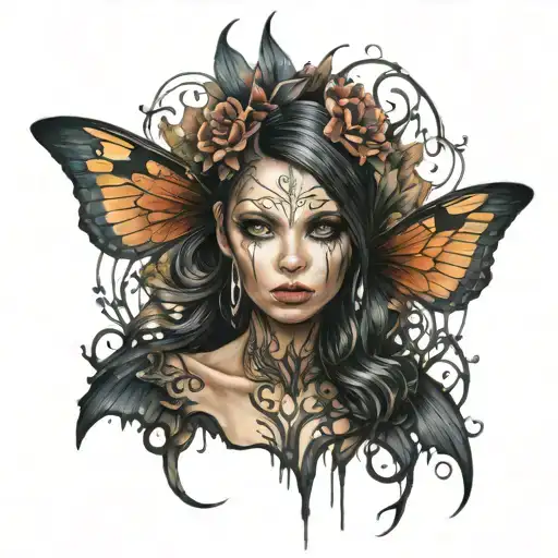 Dark Fairy Full Body With Head A Hypnotizing Eye