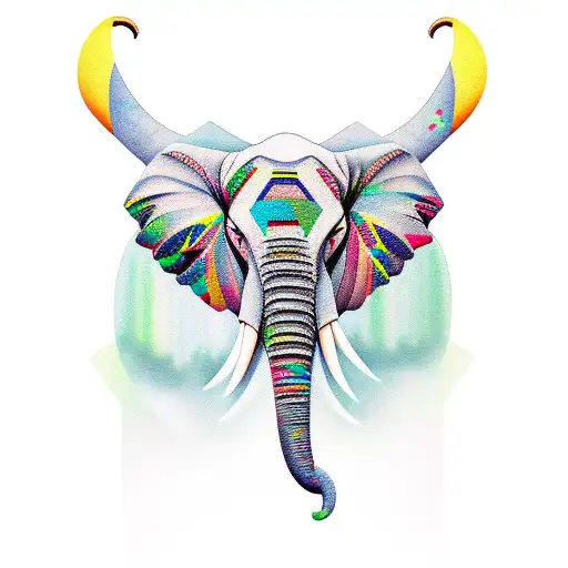 3 Peak Mountain With Opal Elephant