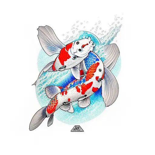 Koi Fish Half Sleeve